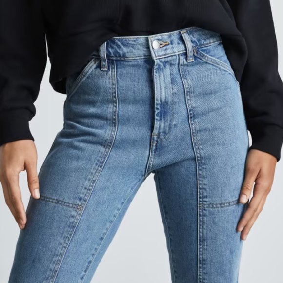 Everlane Utility Cheeky Jean Washed Blue Size 26 - Picture 3 of 4